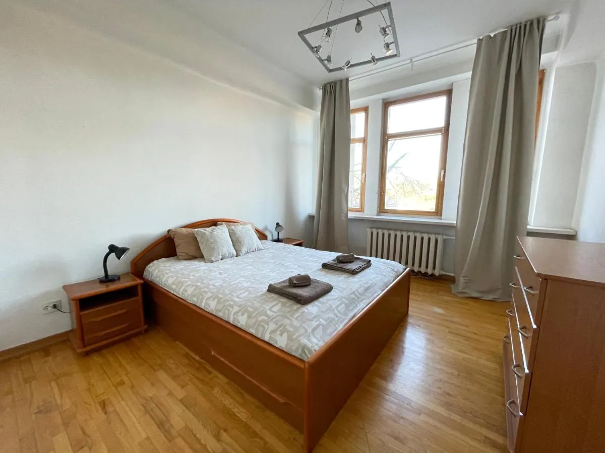 Image 1 of A cozy apartment with a wonderful view of the river in the old town of Vilnius